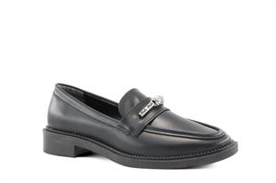 Miss Park Moda 386 k161 Loafer Siyah Kadın Günlük Ayakkabı
