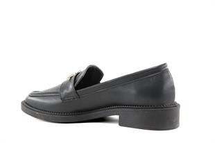 Miss Park Moda 386 k163 Loafer Siyah Kadın Günlük Ayakkabı
