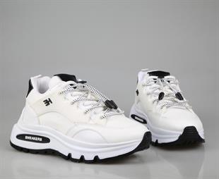 Miss Park Moda k075 Beyaz Kadın Sneakers