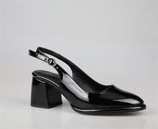 Miss Park Moda k1008 Siyah Kadın Topuklu Ayakkabı