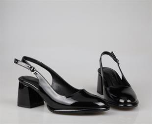 Miss Park Moda k1008 Siyah Kadın Topuklu Ayakkabı