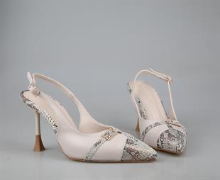 Miss Park Moda k1338 Ten Rengi Kadın Topuklu Ayakkabı