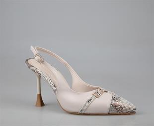 Miss Park Moda k1338 Ten Rengi Kadın Topuklu Ayakkabı