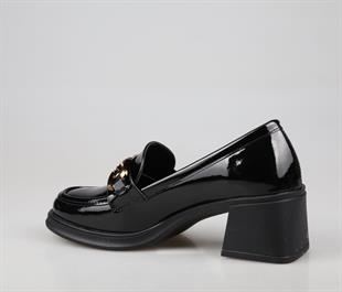 Miss Park Moda k1457/1 Loafer Siyah Kadın Babet
