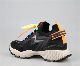 Miss Park Moda k2025 Siyah Kadın Sneakers