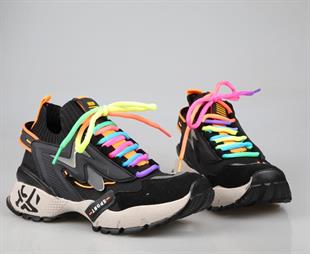 Miss Park Moda k2025 Siyah Kadın Sneakers