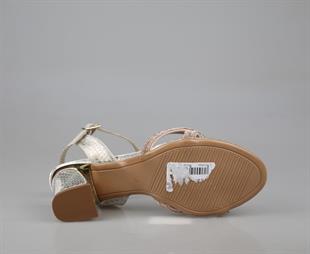 Miss Park Moda k303/3 Gold Kadın Topuklu Ayakkabı