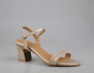 Miss Park Moda K316 Gold Kadın Topuklu Ayakkabı