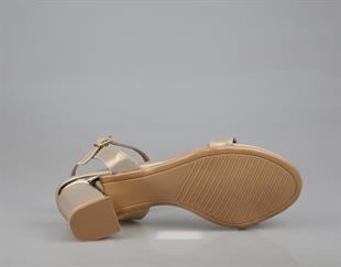 Miss Park Moda K316 Gold Kadın Topuklu Ayakkabı