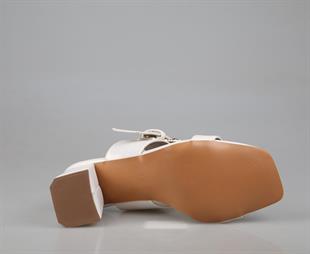 Miss Park Moda k6000 Topuklu Ten Rengi Kadın Terlik