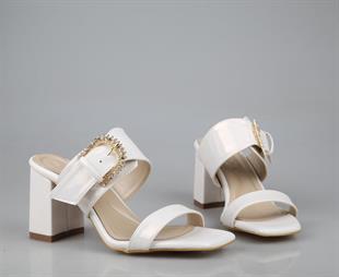 Miss Park Moda k6000 Topuklu Ten Rengi Kadın Terlik