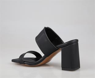Miss Park Moda k6000 Topuklu Siyah Kadın Terlik