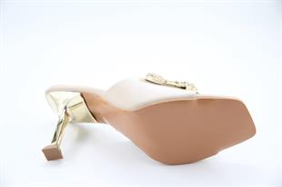 Miss Park Moda k7031 Topuklu Ten Rengi Kadın Terlik