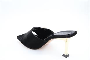 Miss Park Moda k7031 Topuklu Siyah Kadın Terlik