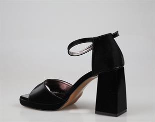 Miss Park Moda k86 Siyah Kadın Topuklu Ayakkabı