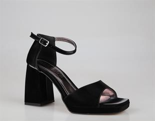 Miss Park Moda k86 Siyah Kadın Topuklu Ayakkabı