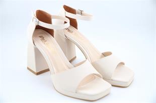 Miss Park Moda k86 Ten Rengi Kadın Topuklu Ayakkabı