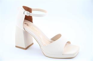 Miss Park Moda k86 Ten Rengi Kadın Topuklu Ayakkabı