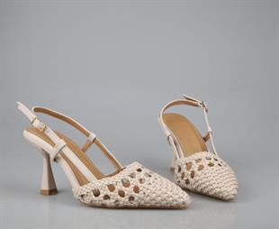 Miss Park Moda k870 Ten Rengi Kadın Topuklu Ayakkabı