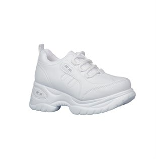 MP 232-305 Dolgu Topuk Beyaz Kadın Sneakers