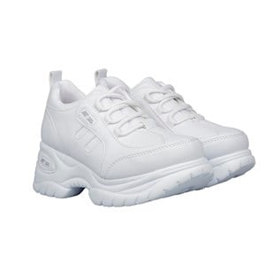 MP 232-305 Dolgu Topuk Beyaz Kadın Sneakers