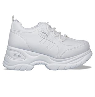 MP 232-305 Dolgu Topuk Beyaz Kadın Sneakers