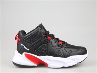 MP 242-2055 Basket Siyah-Kırmızı Unisex Sneakers