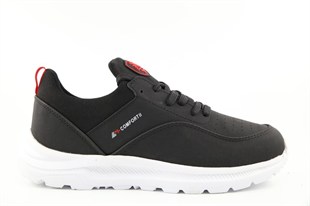 MP 252-6013 Siyah-Kırmızı Erkek Sneakers