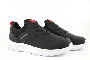 MP 252-6013 Siyah-Kırmızı Erkek Sneakers