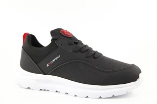 MP 252-6013 Siyah-Kırmızı Erkek Sneakers