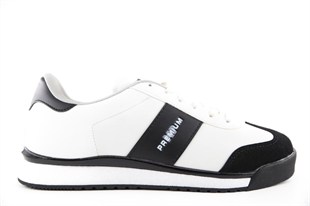 MP 252-6103 Beyaz-Siyah Erkek Sneakers
