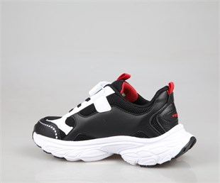 Pepino 1866 Siyah-Kırmızı Çocuk Sneakers