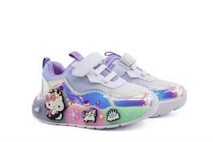 Pepino 2184 Beyaz Lila Çocuk Sneakers