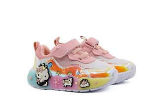 Pepino 2184 Beyaz Pudra Çocuk Sneakers