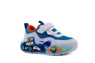 Pepino 2185 Beyaz Mavi Çocuk Sneakers