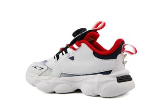 Pepino 2206 Beyaz-Kırmızı Çocuk Sneakers
