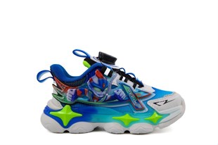 Pepino 2206 Beyaz Mavi Çocuk Sneakers