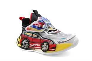 Pepino 2207 Beyaz-Kırmızı Çocuk Sneakers