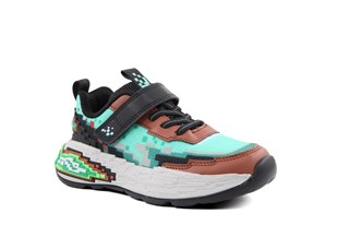 Pepino 2216 Yeşil Kahve Çocuk Sneakers