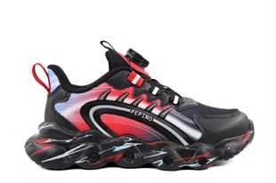 Pepino 2223 Siyah-Kırmızı Çocuk Sneakers