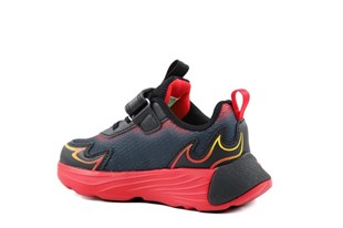 Pepino 2226 Siyah-Kırmızı Çocuk Sneakers