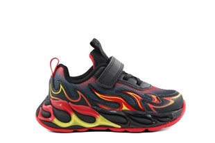 Pepino 2226 Siyah-Kırmızı Çocuk Sneakers