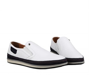 Pierre Cardin 62332 Hakiki Deri Beyaz Erkek Günlük Ayakkabı
