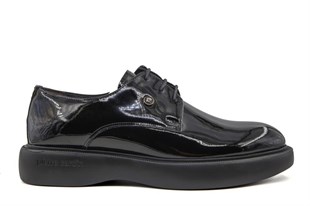 Pierre Cardin 70914 Hakiki Deri Siyah Rugan Erkek Günlük Ayakkabı