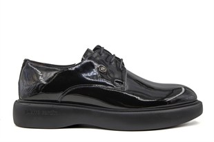 Pierre Cardin 70914 Hakiki Deri Siyah Rugan Erkek Günlük Ayakkabı