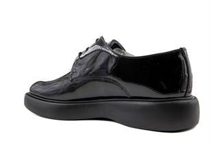 Pierre Cardin 70914 Hakiki Deri Siyah Rugan Erkek Günlük Ayakkabı