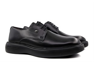 Pierre Cardin 70914 Hakiki Deri Siyah Erkek Günlük Ayakkabı
