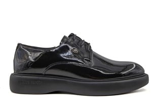 Pierre Cardin 70914 Hakiki Deri Siyah Rugan Erkek Günlük Ayakkabı
