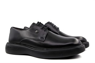Pierre Cardin 70914 Hakiki Deri Siyah Erkek Günlük Ayakkabı