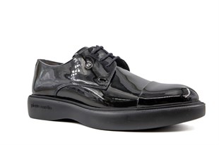 Pierre Cardin 70915 Hakiki Deri Siyah Rugan Erkek Günlük Ayakkabı